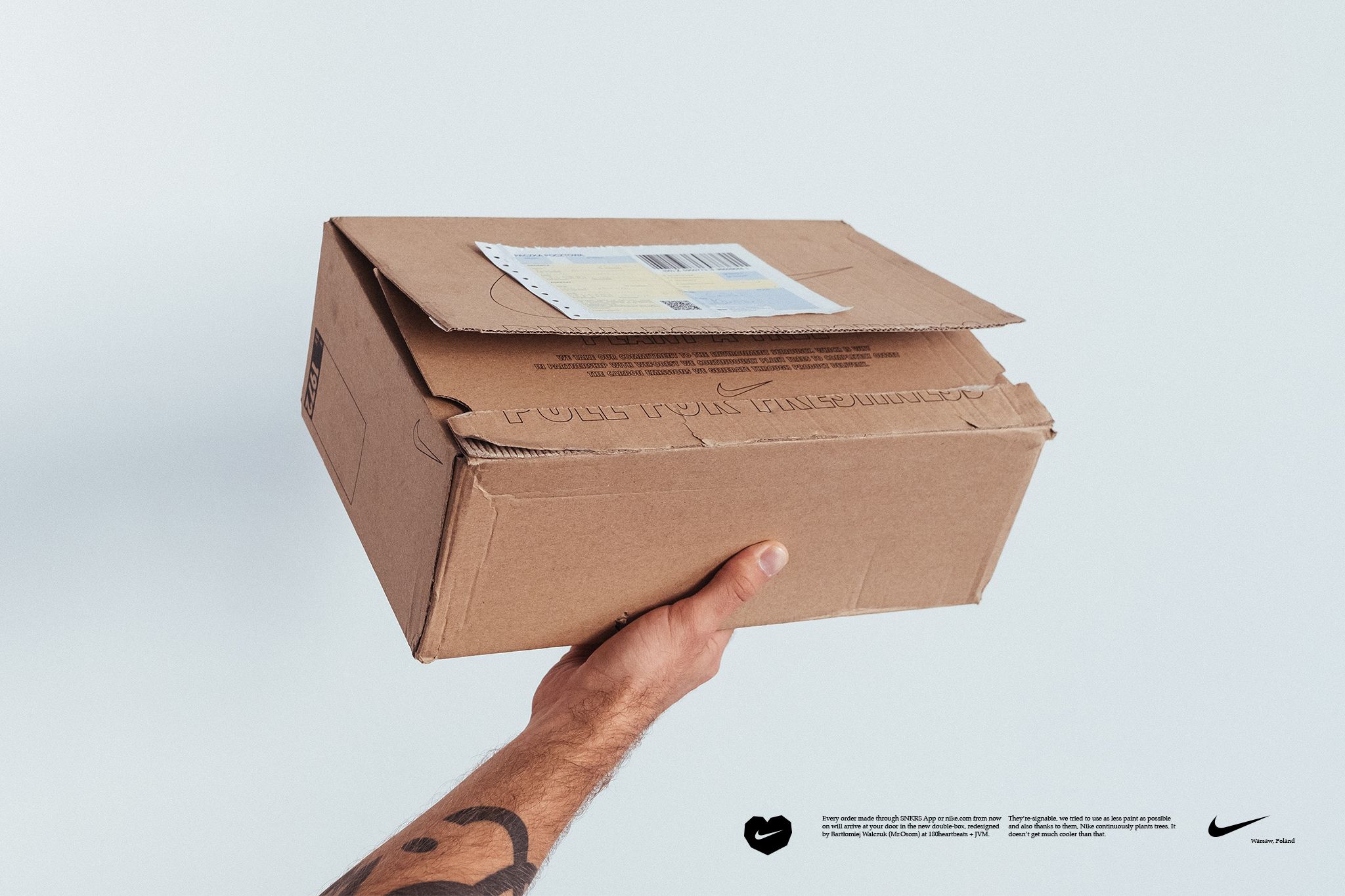 Polak zaprojektował pudełko, w który wysyłane są zamówienia z nike.com